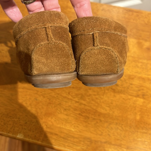 Minnetonka Suede Woven Moccasins - Picture 5 of 7